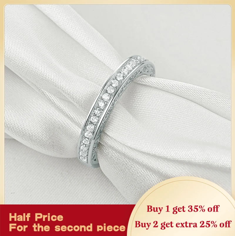 Женское Обручальное Кольцо Newshe прямое штабелируемое ювелирное изделие из