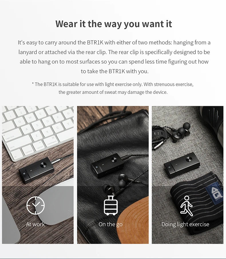 FiiO S порт s Bluetooth усилитель 5,0 BTR1K аудио приемник с поддержкой APTX/AAC/APTXLL, NFC сопряжение, USB DAC и порт type C