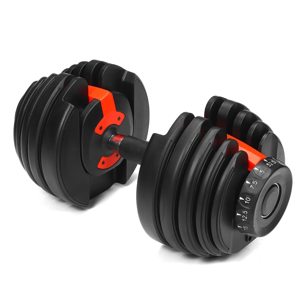

Adjustable Dumbbell Gym 52.5LBS Home Fitness Equipment 24KG Home Indoor Exercise 52LBS/24KG Dumbbell Set 2 Dumbbells 1 Support