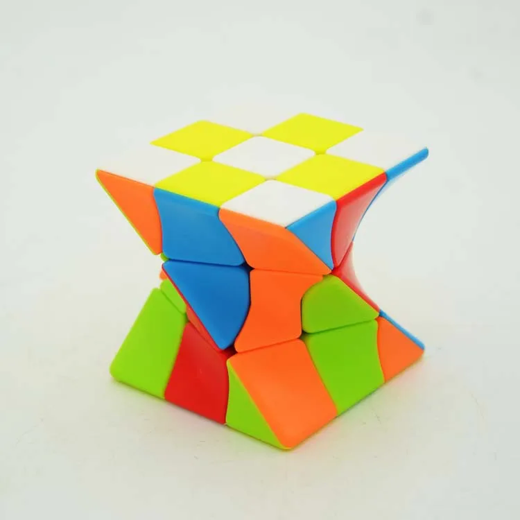 3x3 кручение магический куб цветной витой куб головоломка игрушка без наклеек Пазлы красочные Развивающие игрушки для детей