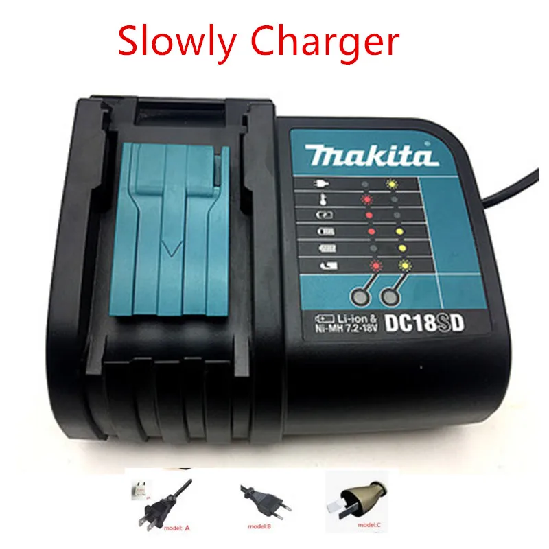 MAKITA DC18SD MAKITA Зарядное устройство 14,4-18 V для BL1830B BL1840B BL1850B BL1860B Зарядное устройство DC18RCT DC18SD DC18RC - Цвет: MAKITA DC18SD