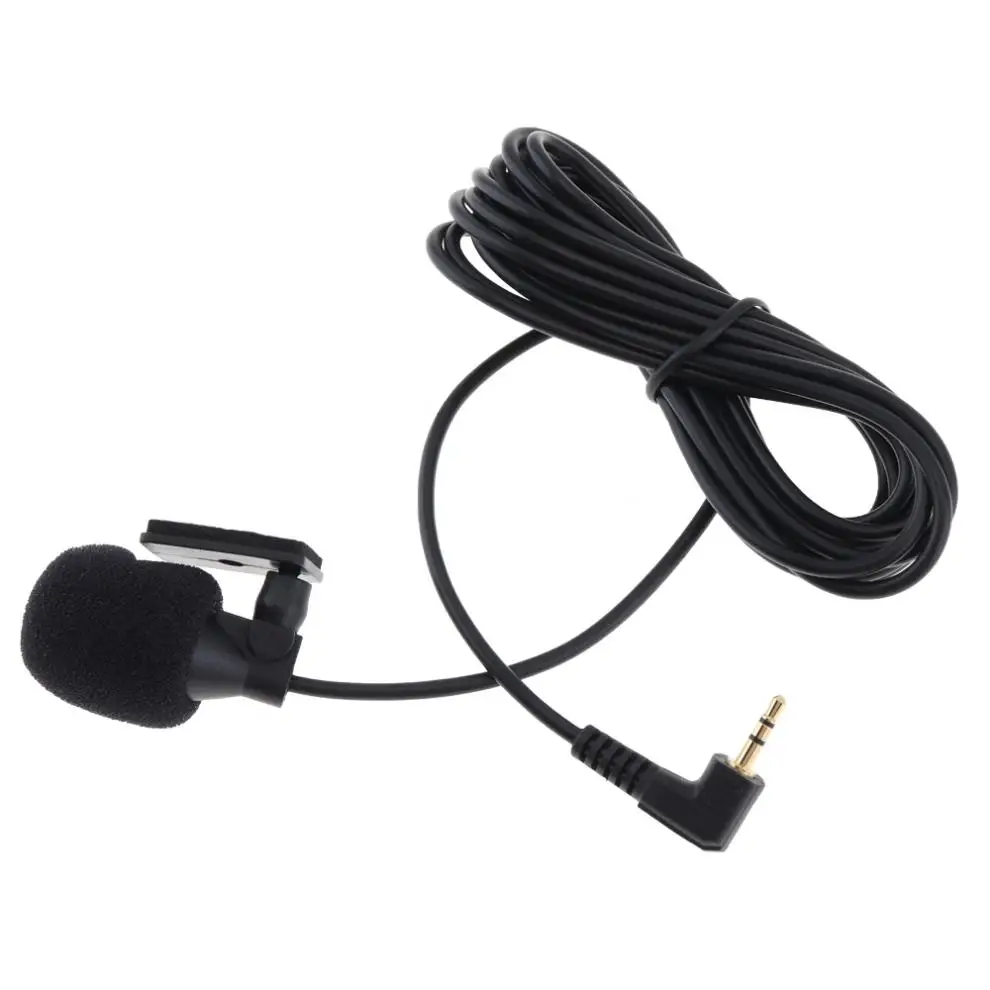 ПВХ проводной 2 5 мм стерео джек Мини Автомобильный Микрофон внешний микрофон для