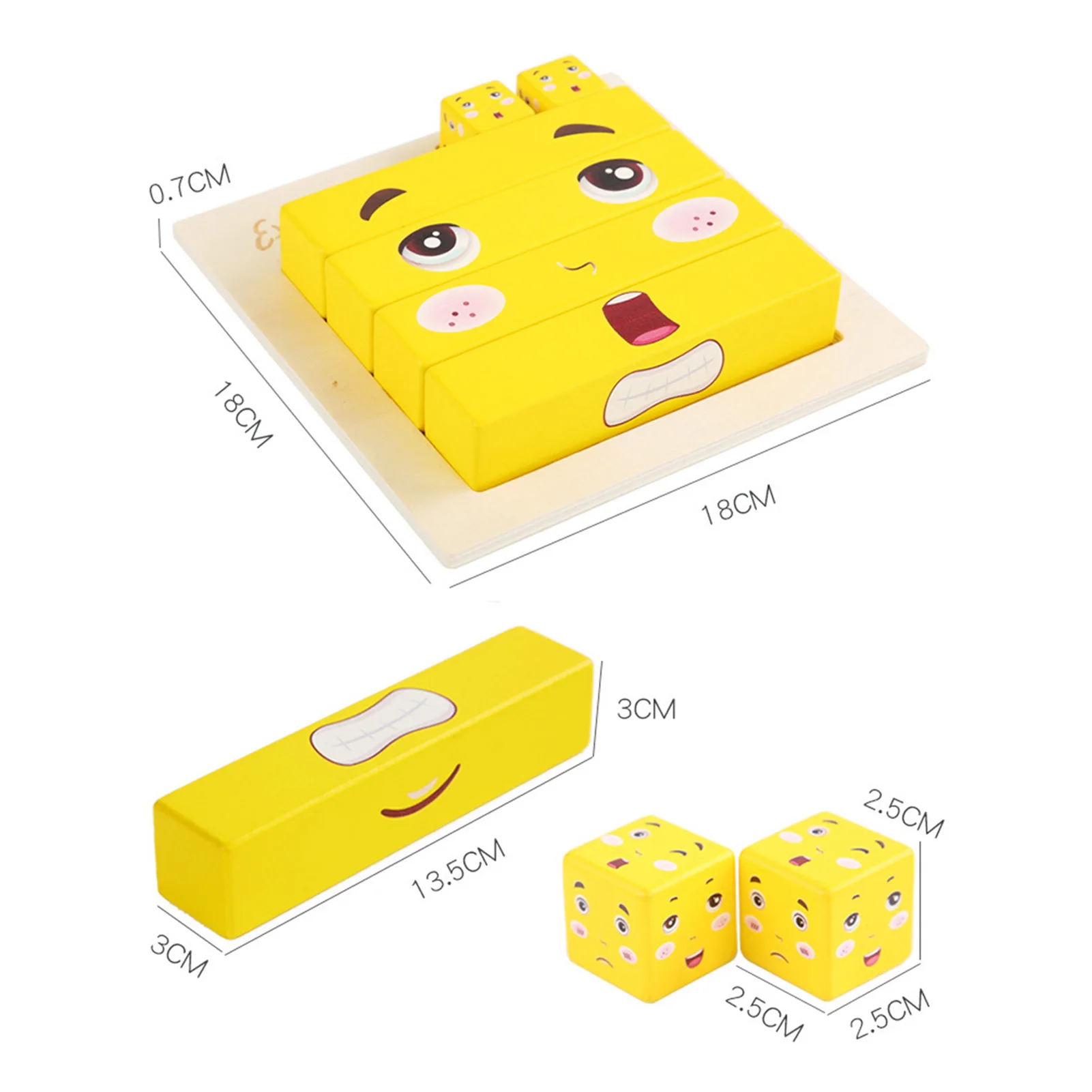 

Magic Expression Cube Building Blocks Parent-child Interactive Toys For Children Educational Toy D50