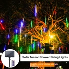 Наружный подвесной светильник на солнечной батарее для метеоритного душа, праздничный фонарь, водонепроницаемый Рождественский светодиодный светильник, декоративная световая лента для ресторана