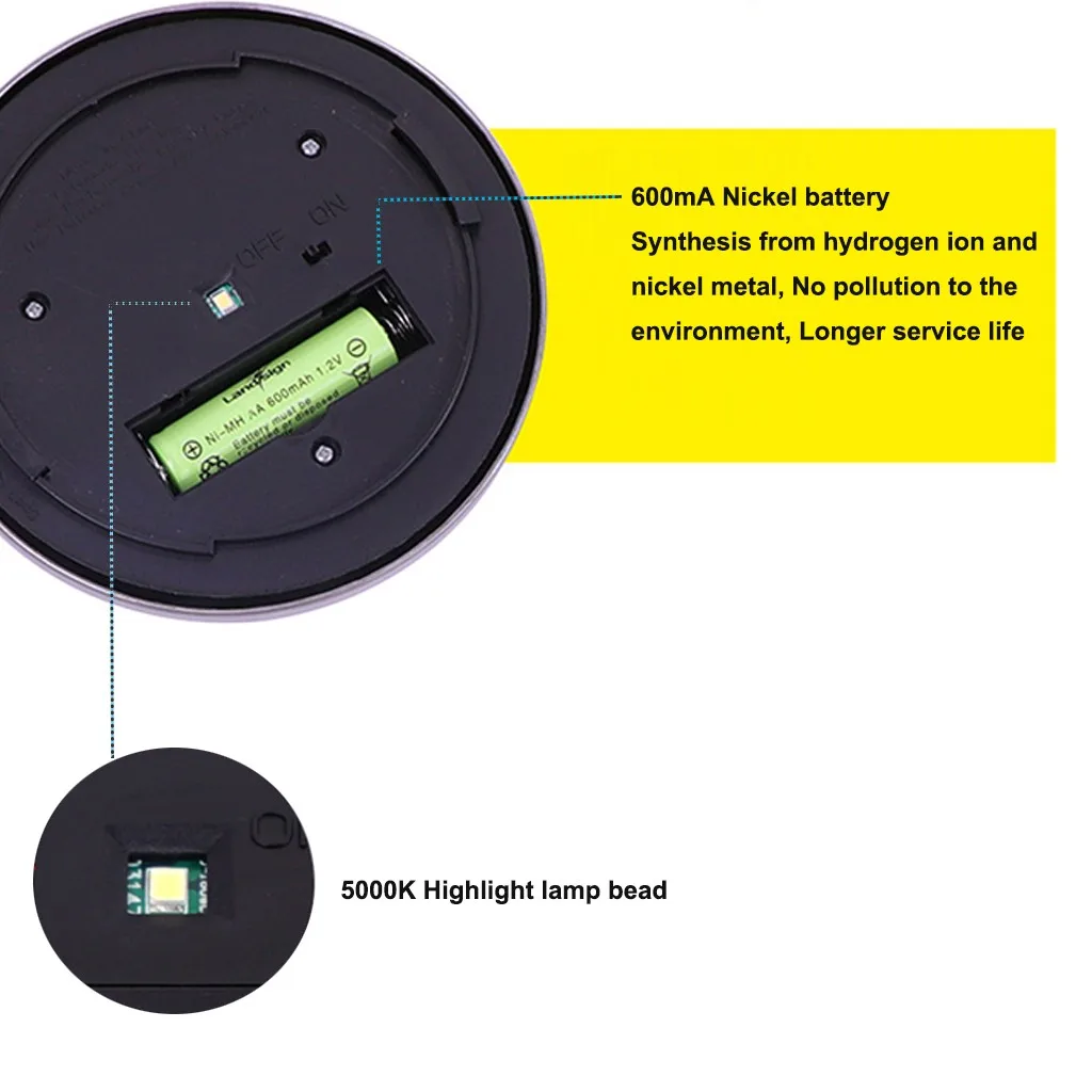 

4PCS Lawn Lamps Outdoor Garden Glass Stainless Steel Waterproof Yard LED Solar Lights Lamp Night Waterproof Community Courtyard