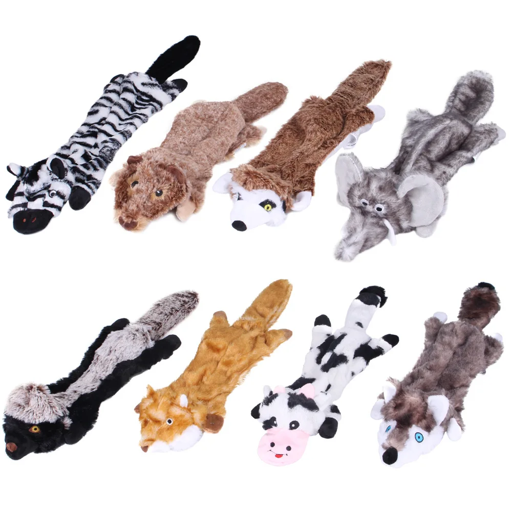 

Dog Toys for Large Small Dogs Aggressive Chewers Interactive Dog Plush Squeaky Toys Cows Zebra Honey Jar Squeaker Toy for Dog
