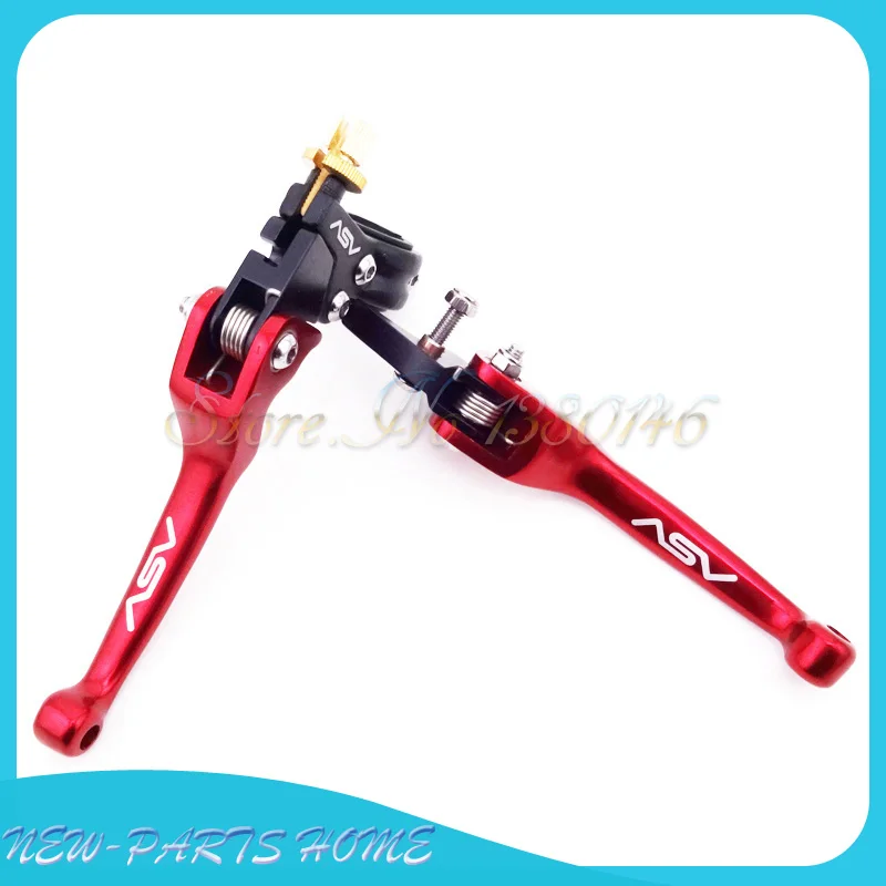 Алюминиевый ASV красный складной тормозной клатч рычаги для питбайка