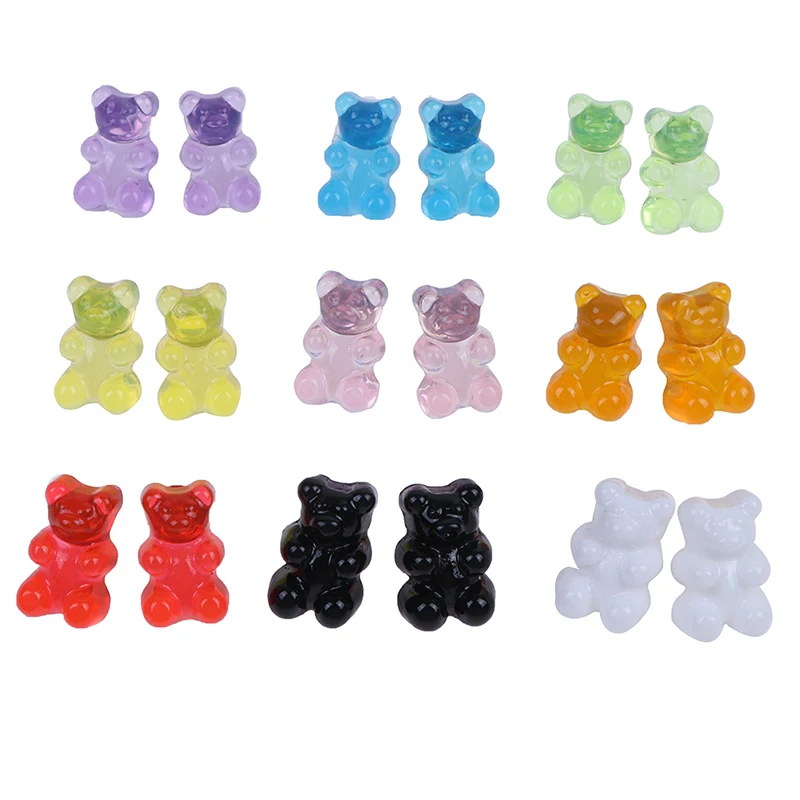 1 пара милых полимерных сережек гвоздиков карамельных цветов для женщин девочек