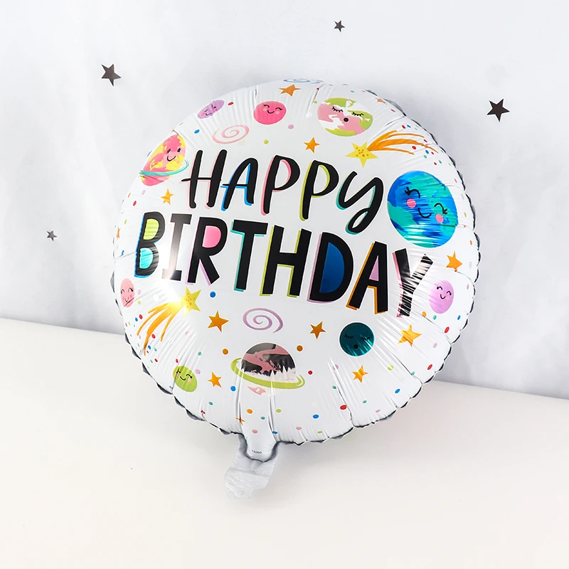 Воздушные шары из алюминиевой фольги гелиевые 18 дюймов с надписью Happy Birthday на
