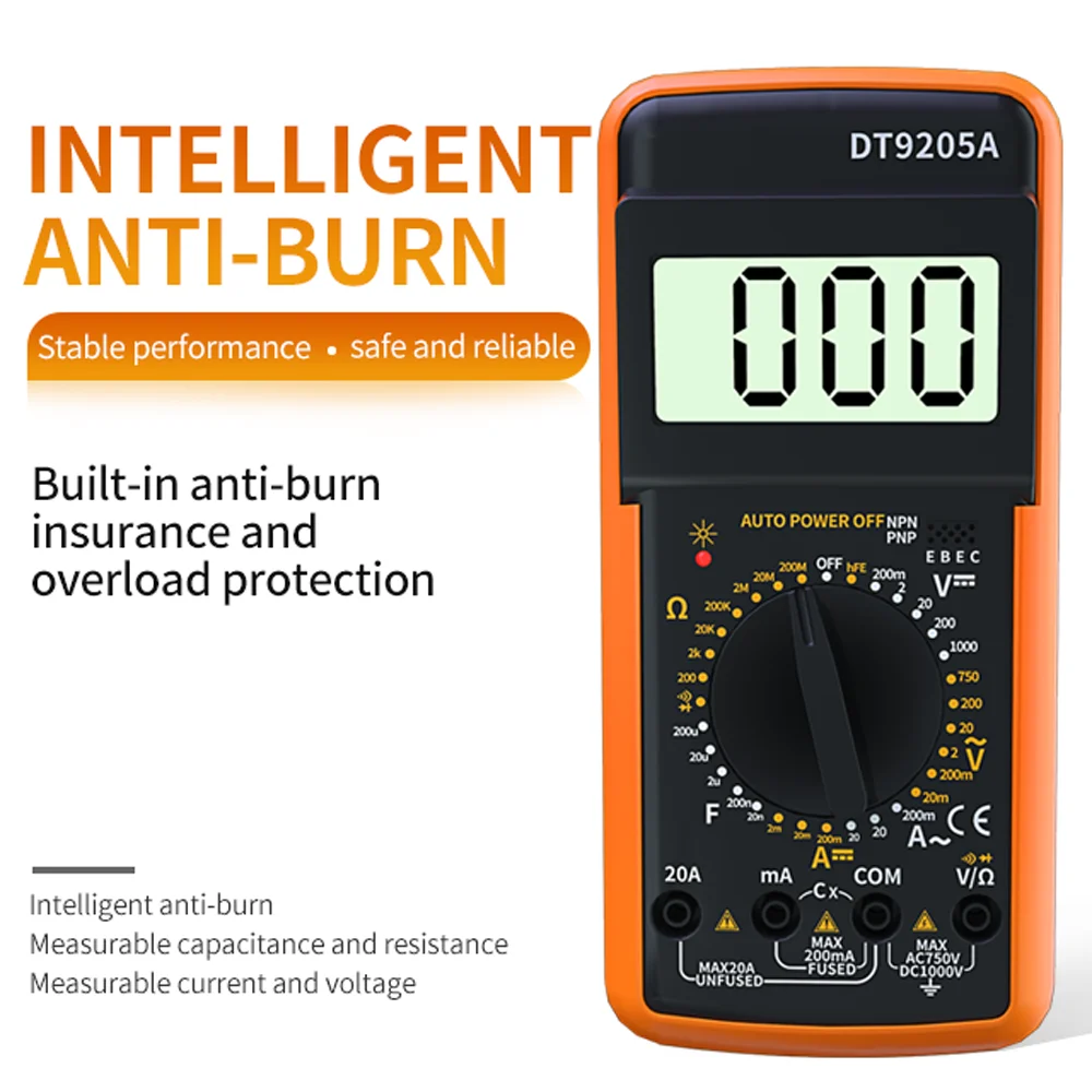 Высокоточный тестер с ЖК-дисплеем и защитой от полной цепи измеритель напряжения