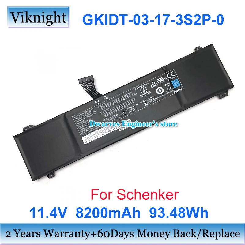 Genuine GKIDT-00-13-3S2P-0 Battery GKIDT-03-17-3S2P-0 For GCR2070RGF-QC For XPG XENIA 15 XMG Fusion 15 XFU15L19 11.4V 8200mAh