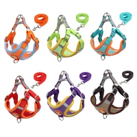 adjustable reflective leash rope dog collars vest harness chest strap cat lead leash dog lead leashes