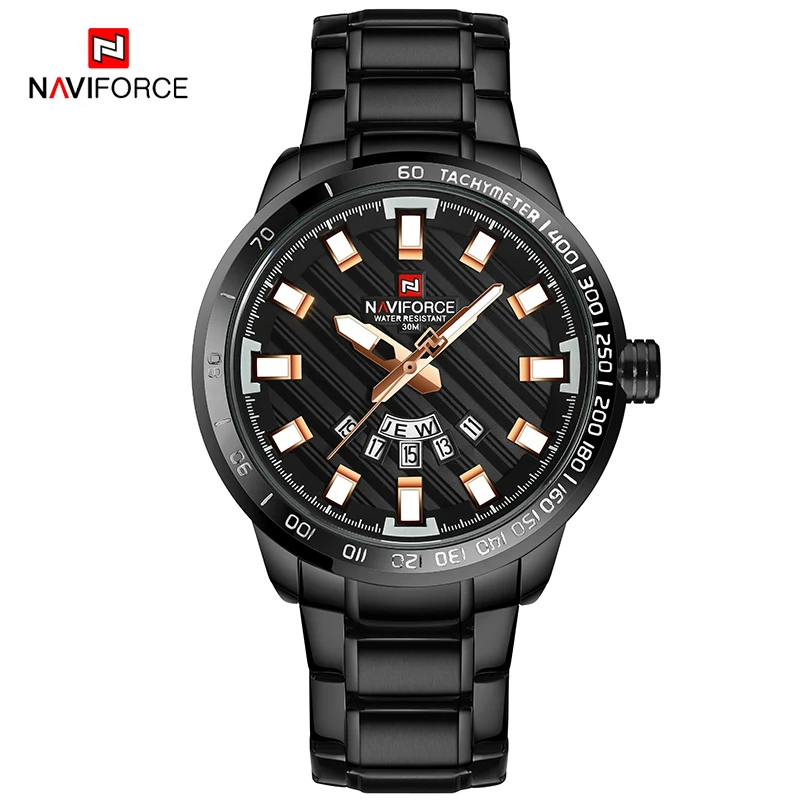 BBRG NAVIFORCE, роскошные Брендовые спортивные водонепроницаемые золотые наручные часы, мужские часы из нержавеющей стали, мужские кварцевые часы, мужские часы - Цвет: BBRG