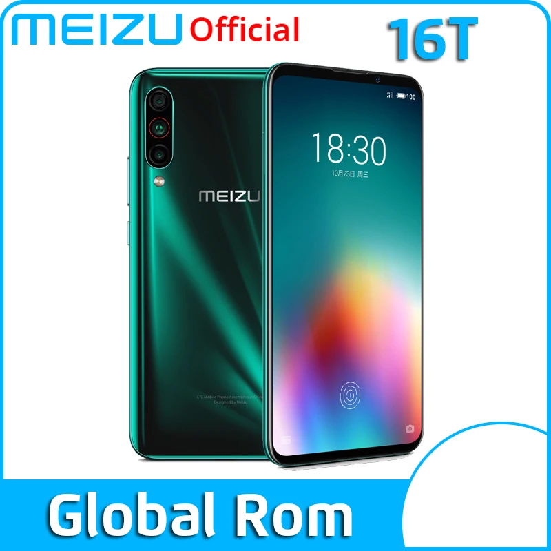 Meizu 16 T, 6 ГБ, 8 ГБ, 128 ГБ, 256 ГБ, Смартфон Snapdragon 855, тройная камера sony, 4500 мА/ч, большая батарея, поддержка глобальной группы B20
