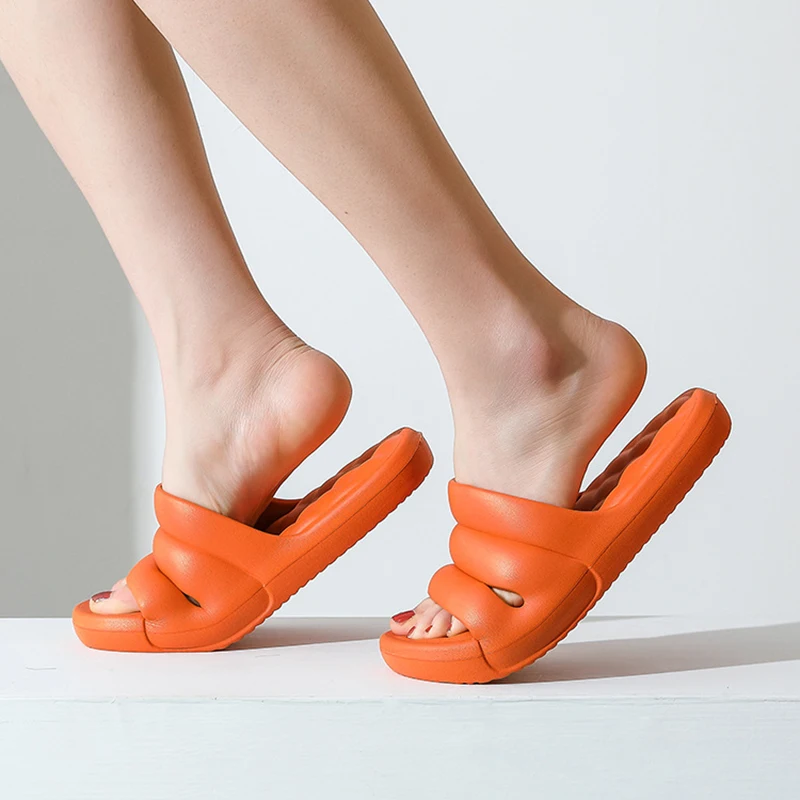 EVA Thick Soft Sole Light Slippers Indoor Bathroom Anti-slip Slipper Men Women Shoes Lovers Summer Sandals Beach Slides Home