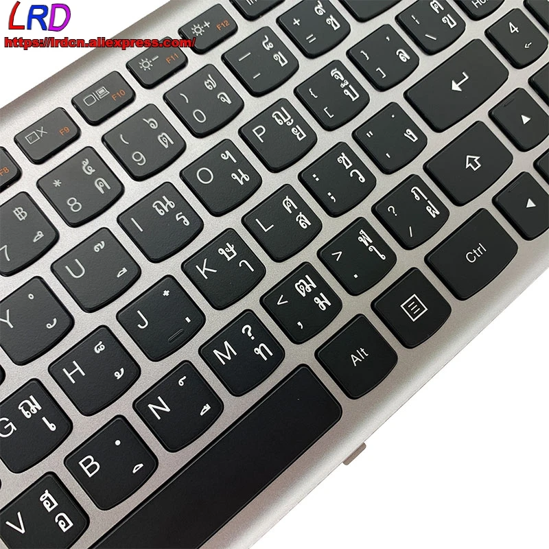 Новая Оригинальная тайская клавиатура с подсветкой TH для ноутбука Lenovo Ideapad Z710 U510