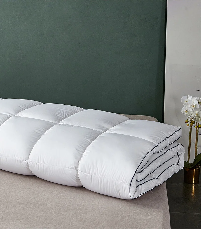 Стеганое одеяло на гусином пуху матрас для отеля осень и зиму королевское