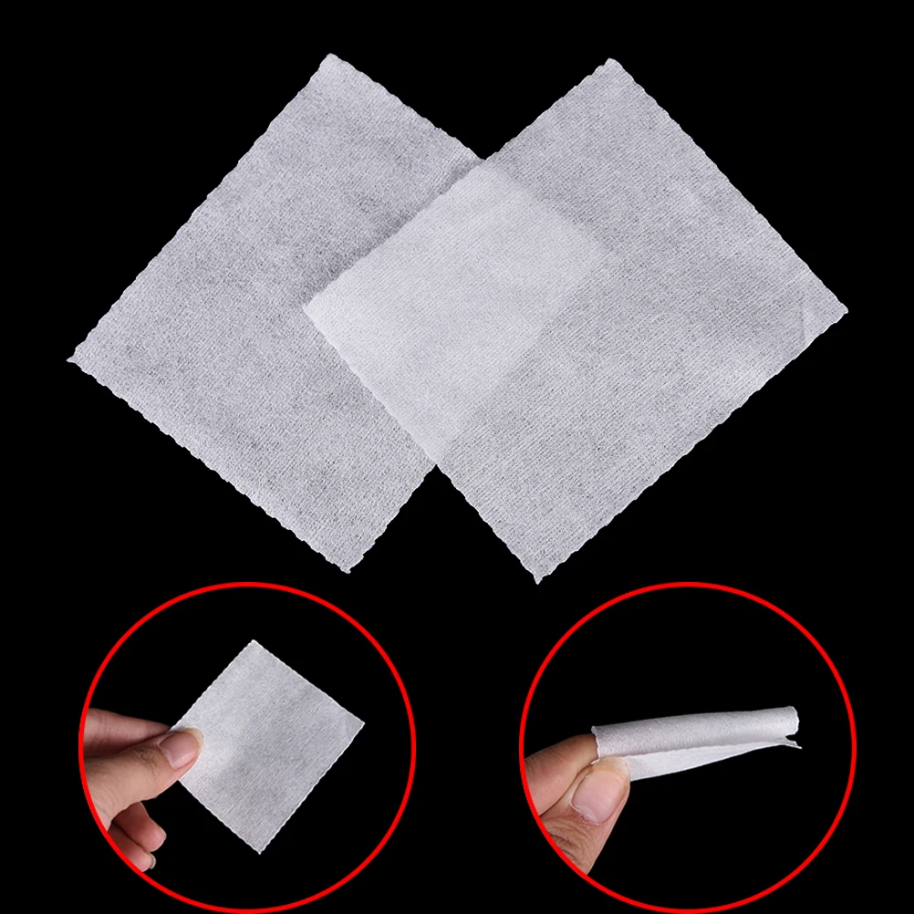 

100pcs 7cm*6cm Cotton Lint White Nail Art Wipes Uv Gel Polish Remover Cleaner Wipe