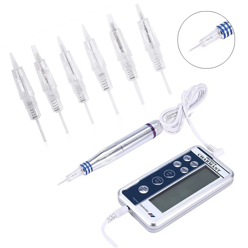 10pcs 1R Tattoo Cartridge Needles Disposable Sterilized for Permanent Makeup Needle Tip Eyebrow Lip Micropigmentation Device Pen |