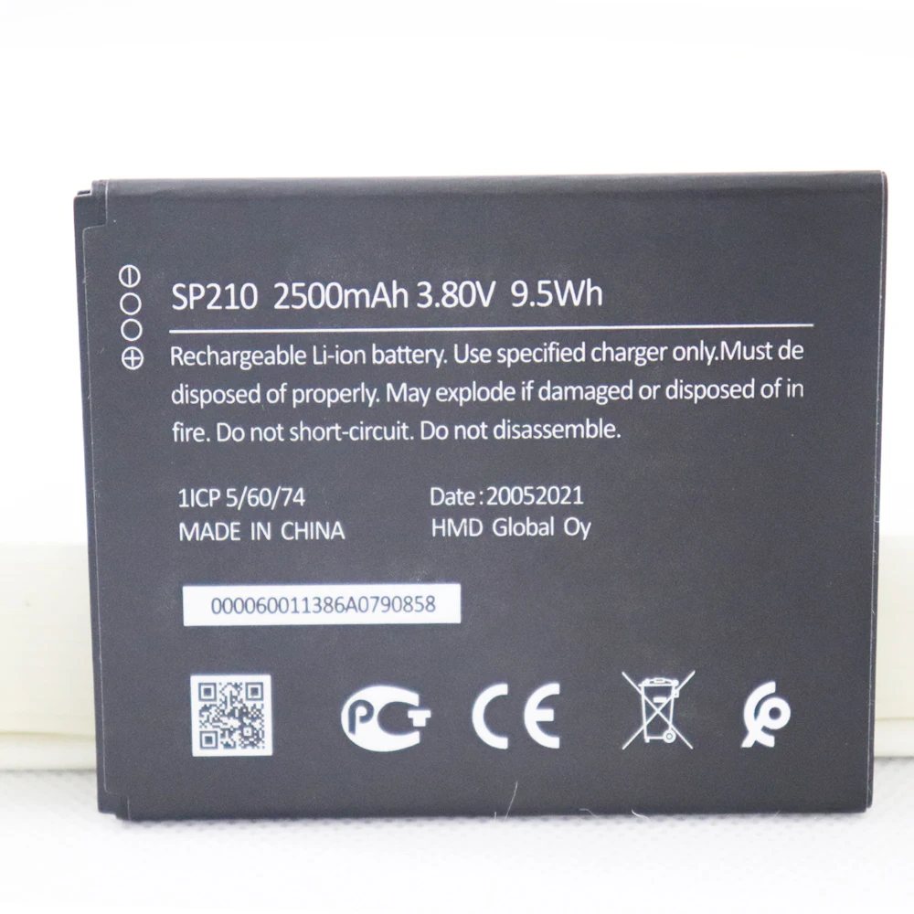 Оригинальный аккумулятор 3 8 в 2500 мАч SP210 для Nokia C1 Plus 2021 TA-1312 | Мобильные телефоны и