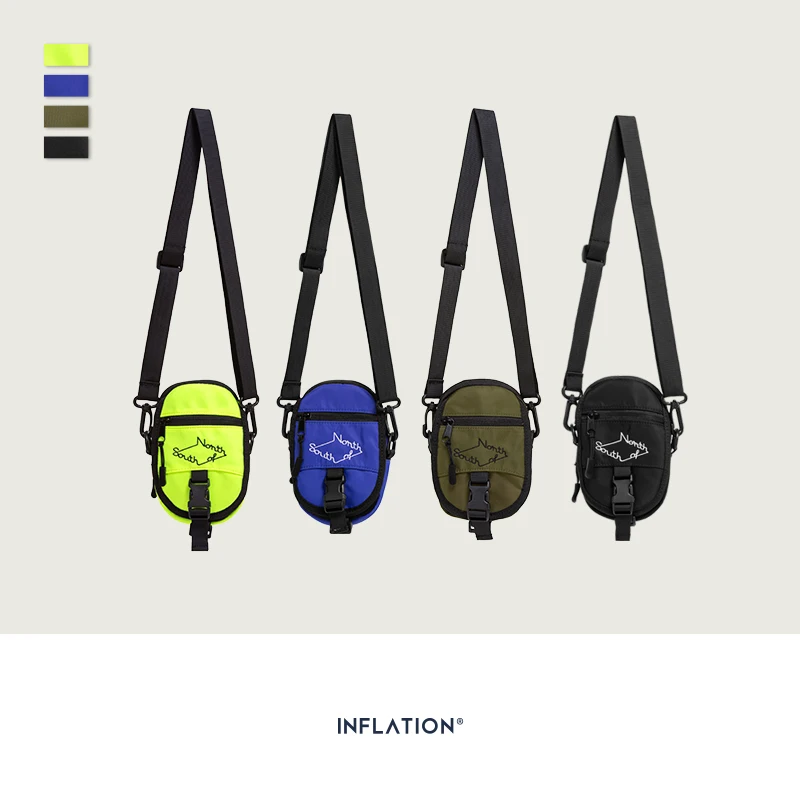 Сумка кросс боди мужская с вышивкой неоновая|Поясные сумки| |