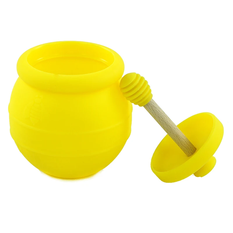 Creative Honeybee Design 500 ml Large Capacity with Cover Nonstick Silicone Dab Container Wax Jar Storage Oil Jars Concentrate