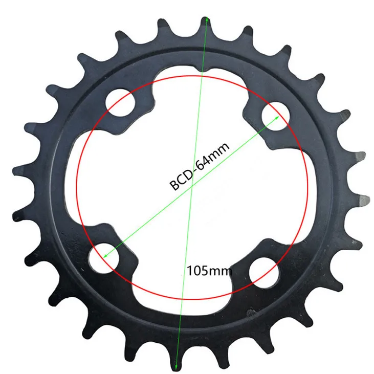 MTB горный велосипед колеса 24T ремонт велосипеда диск Звездочка для Shimano Двойной