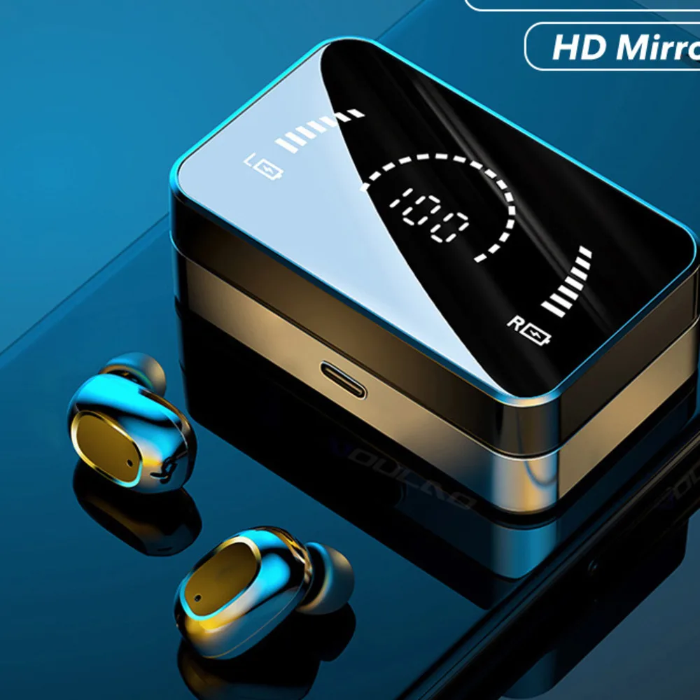 

Водонепроницаемая беспроводная гарнитура TWS, спортивное стерео аудио устройство, с зарядным устройством Bluetooth и микрофоном