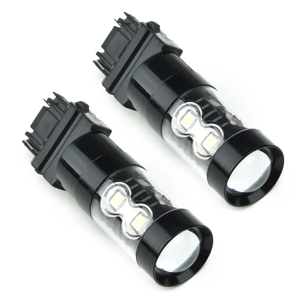 

White LED Light Bulbs 3157 6000K Backup Lamp Pair Reverse Super Bright