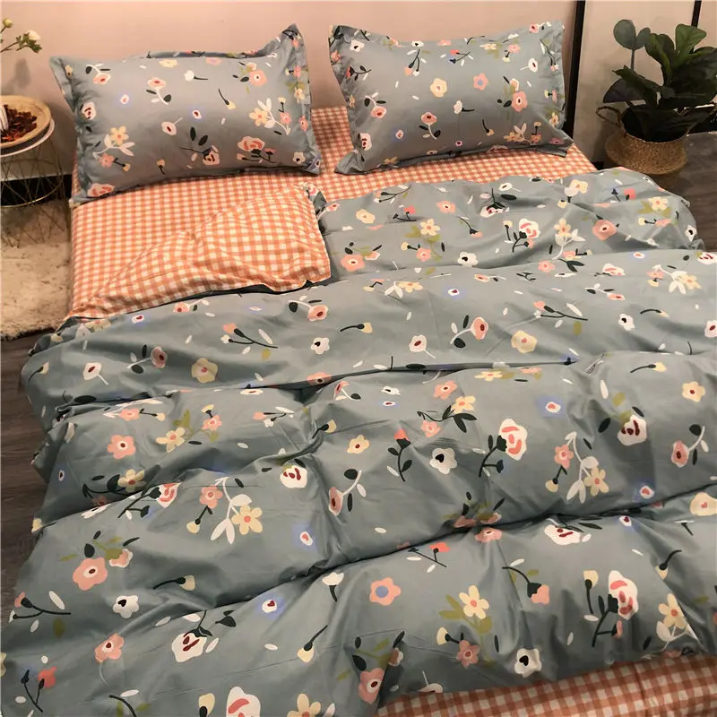 Комплекты постельного белья 1 пододеяльник простыня 2 наволочки 4 шт./компл. плед