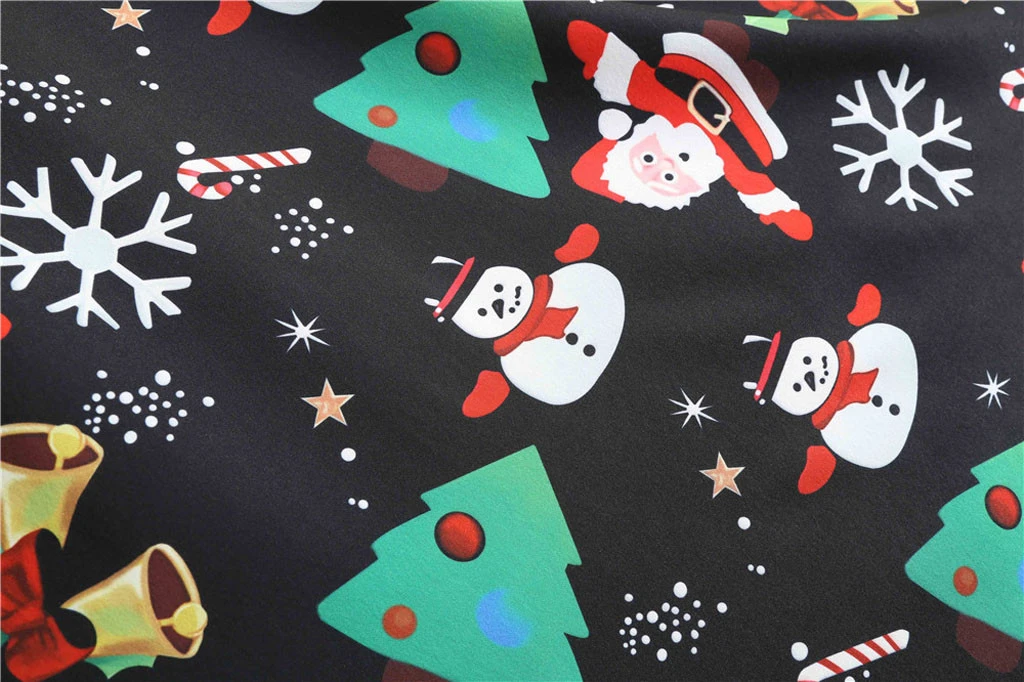 Женское рождественское платье JAYCOSIN Осеннее винтажное с длинным рукавом 50s 60s