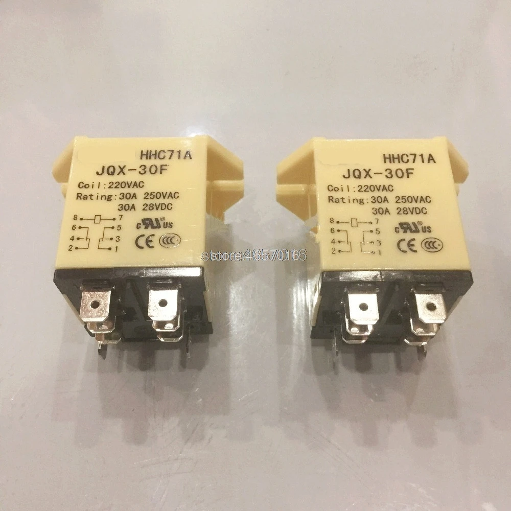3 шт./лот JQX 30F 2Z AC 220V Катушка 30A 250V реле мощности 8 Pin DPDT абсолютно новый|Реле| |
