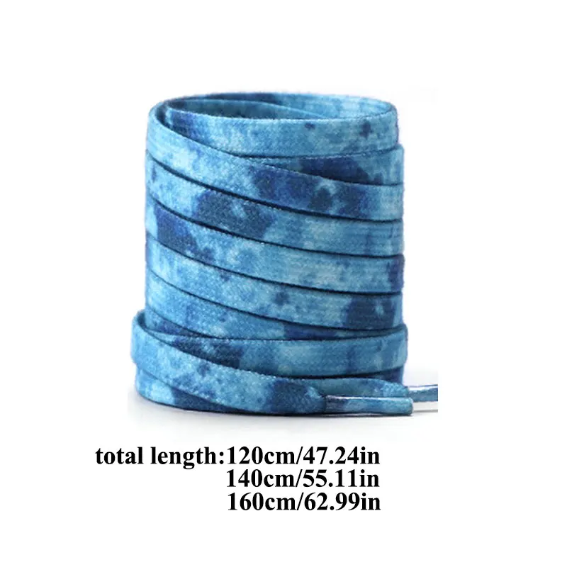 

Colorful Tie Dye Flat Shoelaces For Sneakers Classic Mix Colors Shoes Rope Bootlaces Shoes Laces Accessories Boot Lace Shoelaces
