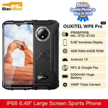 OUKITEL teléfono inteligente WP8 Pro de 6,49 pulgadas, Smartphone resistente al agua IP68/IP69K con Android 10, 4GB + 64GB, cámara de 16MP, 5000mAh (4)