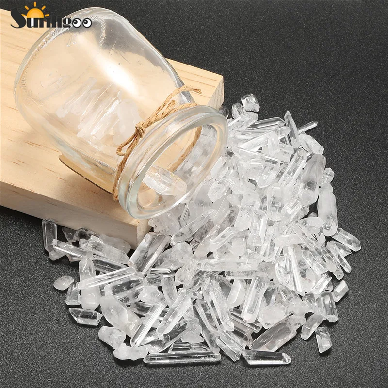 Sunligoo натуральный прозрачный камень кристалл кварца неравномерное сверление