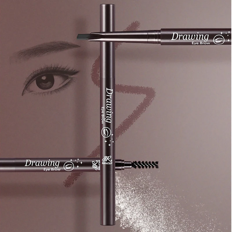 4 шт./компл. Нет цветущие вращающийся 6 Цвет Двусторонний карандаш для бровей