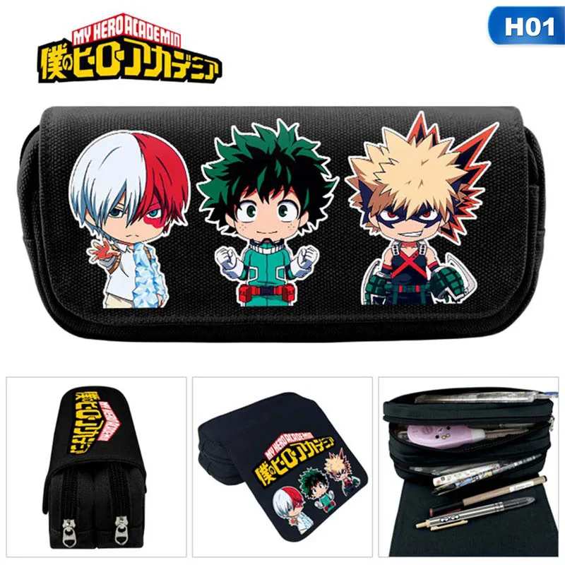 Холщовый пенал для карандашей с застежкой-молнией цвет в ассортименте |