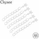 Цепочка удлинительная из серебра 925 пробы с биркой в виде сердца