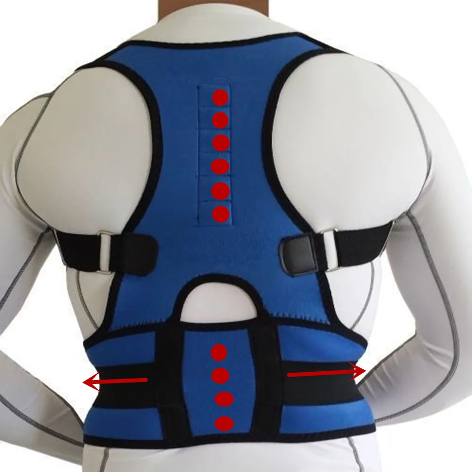 

Magnetic Posture Corrector Men Orthopedic Back Support Belt Correct Posture Brace Correcteur de Posture 10 Magnets S M L XL XXL