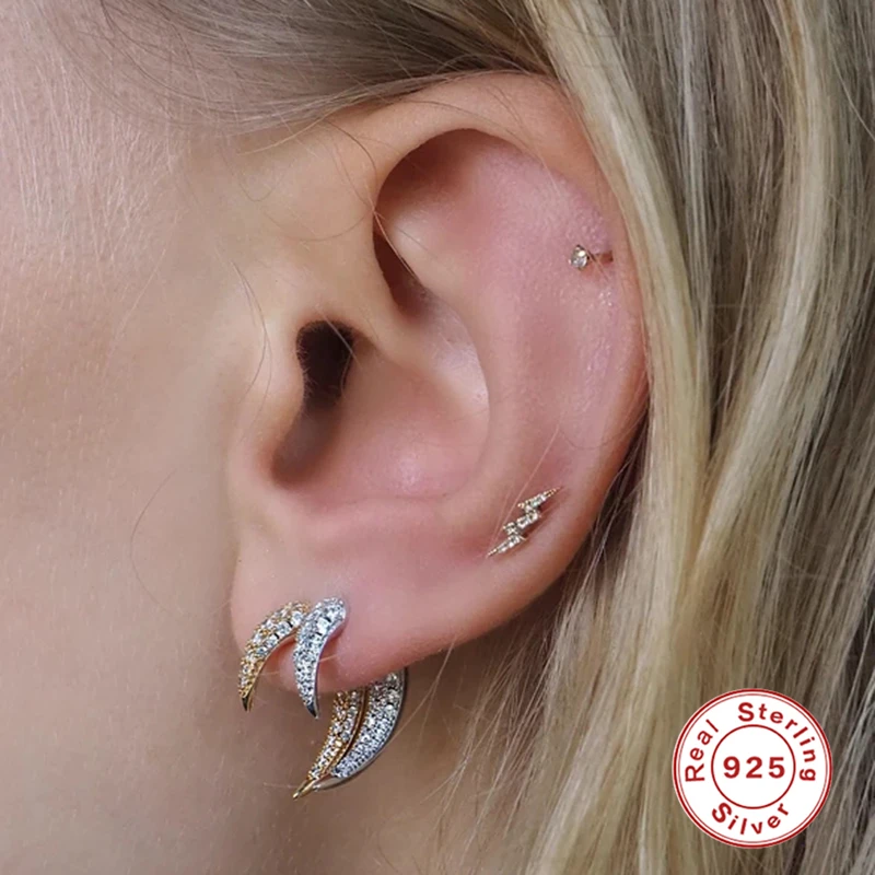 

Женские серьги-гвоздики из серебра 925 пробы