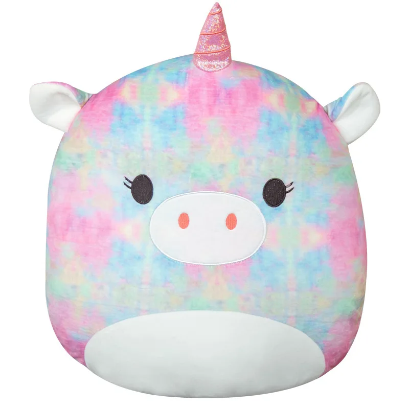 

Plush Toy Kawaii Animal Doll Squishmallow Unicorn Dinosaur Lion Pig Bee Soft Pillow Buddy Stuffed Cushion Gift for Kids Decor