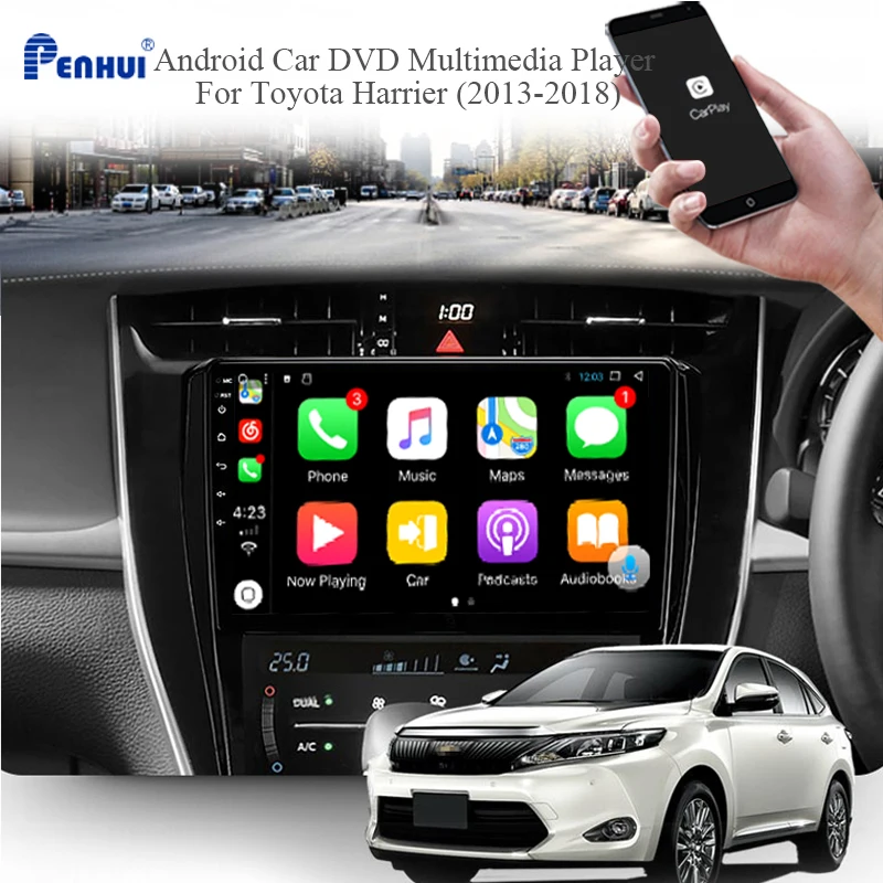 Android автомобильный DVD для Toyota Harrier (2013 2018) Автомобильный Радио Мультимедиа Видео