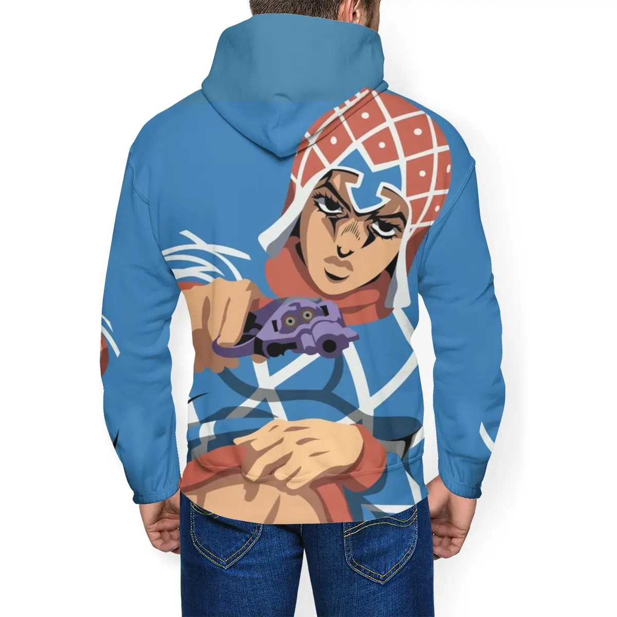 Jojo Bizzare приключенческая Толстовка Гвидо Mista Vento Aureo толстовки полиэстер уличная