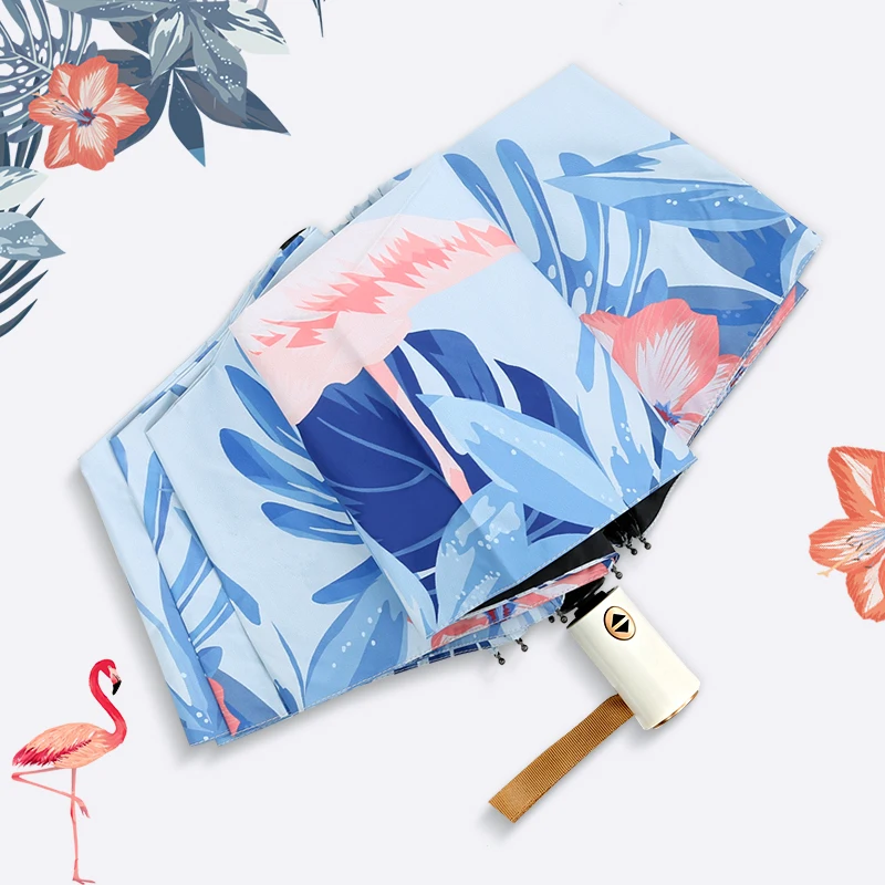 

Портативный складной мини-зонт, карманный автоматический зонт для улицы, защита от УФ излучения, защита от дождя DB60YS