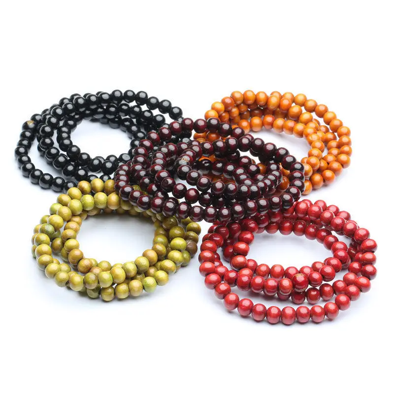 Тибетский буддизм 108 дерево Будда для молитвы резная Буна симала ожерелье |