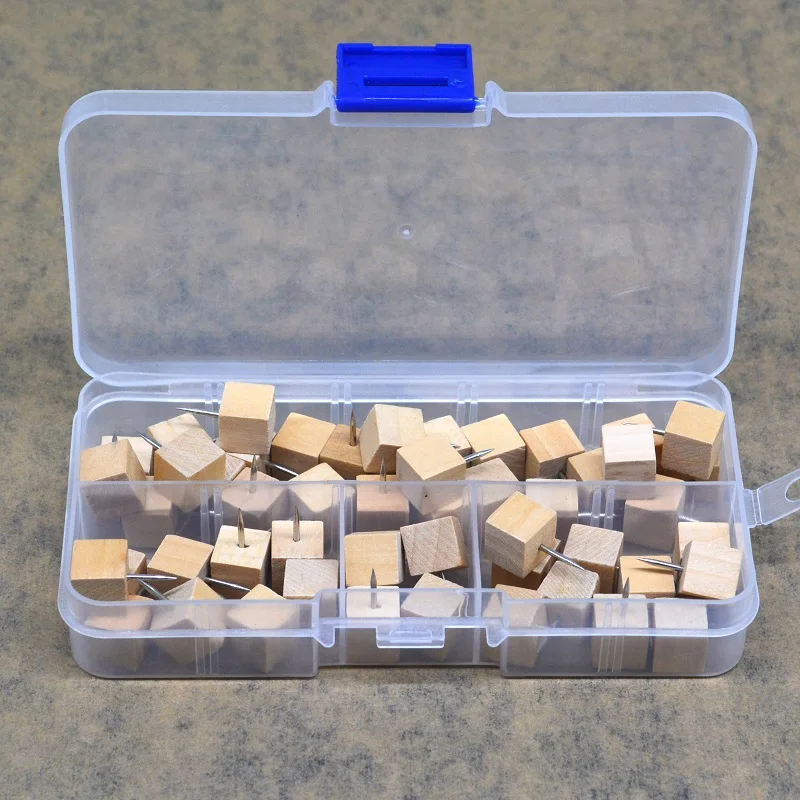 50 шт./кор. квадратные деревянные штифты для офисного переплета пробковая доска