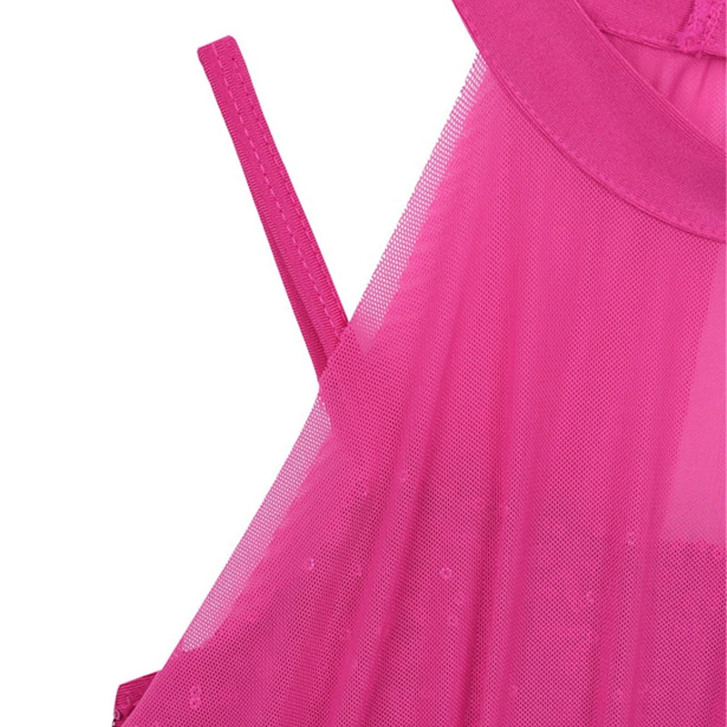 Детское платье без рукавов для девочек с воротником стойкой блестками трико