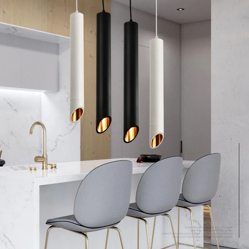 Цилиндрическая светодиодсветодиодный Подвесная лампа с регулируемой яркостью