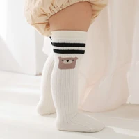 2021 new autumn baby girls socks boys kids spring autumn cotton breathable keep warm knee high long socks for children