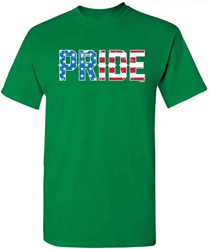 

Unisex USA American Flag Pride Tee Shirt New 2020 Summer Mens Cool Tshirts Breathable All Cotton Short Sleeve T-Shirt